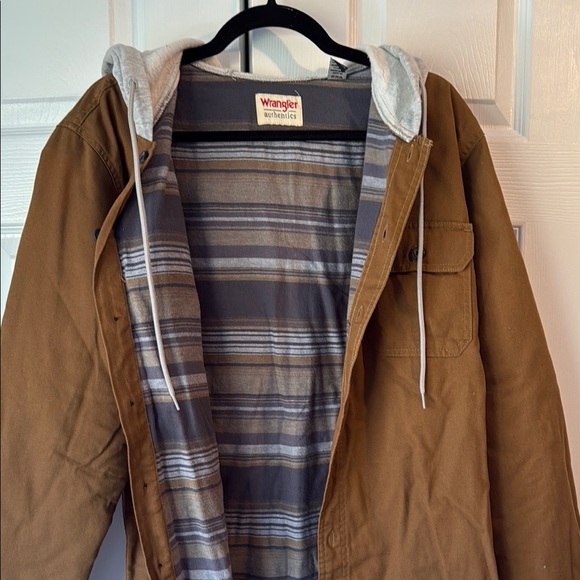 Wrangler Brown Hooded Jacket for Men - Picture 6 of 6